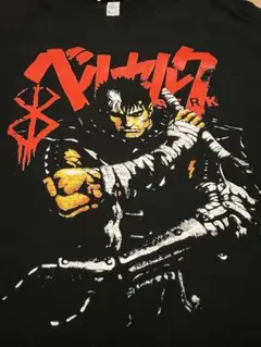 ベルセルク ガッツ TシャツMサイズ 厚手 黒