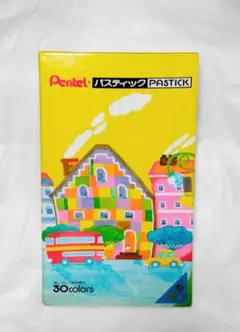 Pentel パスティック 30色 クーピー ソフト色鉛筆 クレヨン