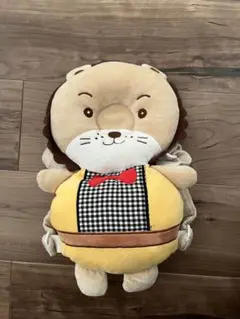 リュック型 転倒頭保護クッションぬいぐるみ ライオン