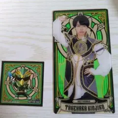 禽次郎 アクリルバナーカード+ゴジュウイーグル 特典 ステッカー
