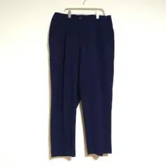 グローバルワーク　紺色チェック柄　スラックス