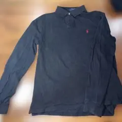 Polo Ralph Lauren カスタムフィット長袖ポロシャツ L ブラック
