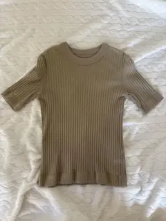 ナノユニバース　Anti Soaked 汗染み防止 クルーネックリブTシャツ