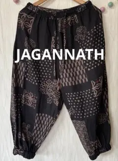 【JAGANNATH】インド製もんぺ*インディゴ染め藍染め*バティック　ゆったり