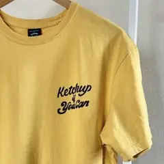 WKNDRS ホットドッグバックプリントTシャツ 黄色