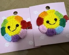 手編みのヘアピン