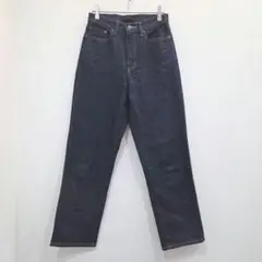 UNIQLO　ユニクロ　ハイライズストレートジーンズ　25インチ　濃紺　ジーパン