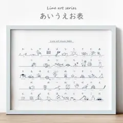 ほっこりイラストのあいうえお表