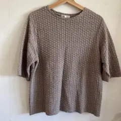 しまむら　てらさん　淡茶　LL コットン70%
