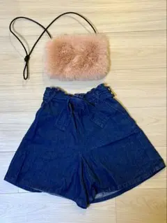 【美品】ユナイテッドアローズ グリーンレーベル キュロットとバッグのセット