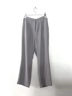 OKIRAKU オキラク タートルストーン タックパンツ　とろみ素材