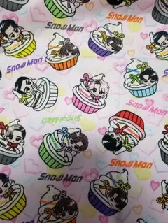 Snow Man 生地 はぎれ 50×70③