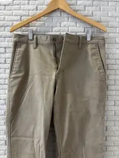 【美品】ユニクロ　チノパン　ウエスト76㎝　シンプル　ベージュ　メンズ用
