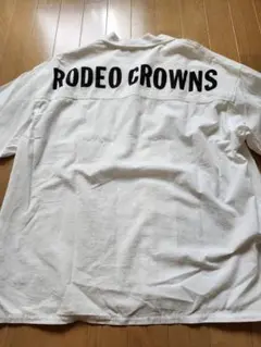 RODEO CROWNS オーバーサイズシャツ ホワイト