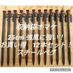 25cm スチールペグ 風に強い 安定感抜群 新品未使用送料込み