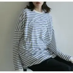 ANUKE アンヌーク Pattern Big Long T-shirts