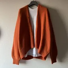 OYUNA カーディガン ニット オレンジ 新品 上質 シルクカシミヤ セーター