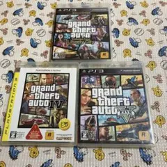 グランドセフトオート Ⅳ+Ⅴ+エピソード・フロム・リバティーシティ　３本セット