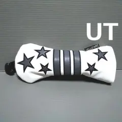 ヘッドカバー【ユーティリティー用 スター】ホワイト 白 UT ST 新品