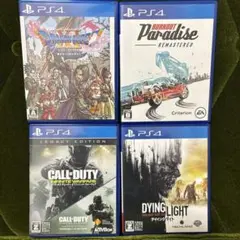 PS4ソフト4本セット（ドラゴンクエストXI他）