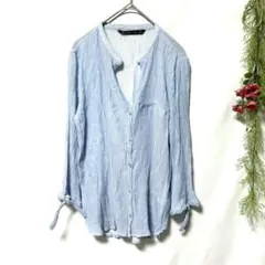 美品✨【ZARA BASIC】ザラベーシック スキッパーシャツ (S)