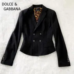 極美品♡DOLCEu0026GABBANA テーラードジャケット レオパード 12c3