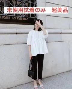 【未使用】machatt ふくれジャガードトップス ホワイト