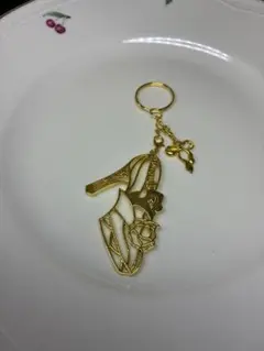 ゴールドハイヒールキーホルダー　プリンセス