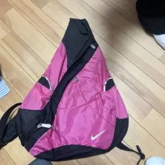 00s~90s Nike ピンク/黒 ショルダーバッグ スリングバッグ y2k