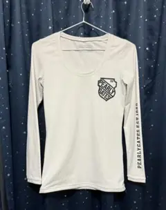 PEARLY GATES ロングスリーブシャツ ホワイト