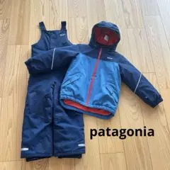 Patagonia 子ども用スキーウェア ブルー（上2T、下3T） Patagonia 子ども用スキーウェア ブルー（上2T、下3T）
