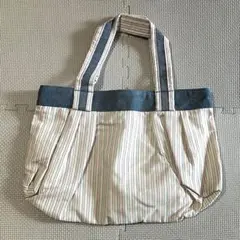 新品*トートバッグ*ストライプ*デニム*ハンドバッグ*