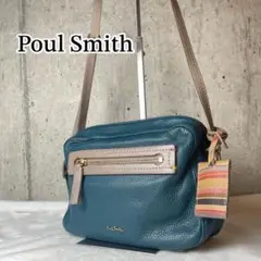 美品✨ ポールスミス ショルダーバッグ レザー カメラバッグ ネイビー