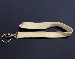 【美品】A.P.C.ネックストラップ ベージュ×シルバーキーホルダー
