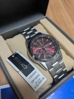 【新品】SEIKO　セイコー 腕時計 クロノグラフ SBTQ045 ビジネス時計