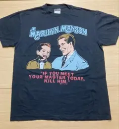 Marilyn Manson 腹話術 L Tシャツ