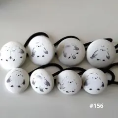 ☆シマエナガ くるみボタンヘアゴム