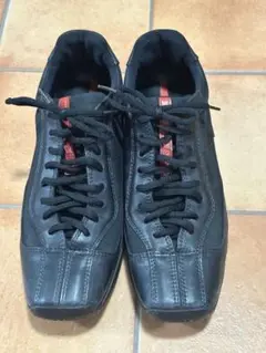 00s PRADA SPORT leather shoes black