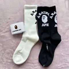 アベイシングエイプ BAPE 靴下ソックス2点セット