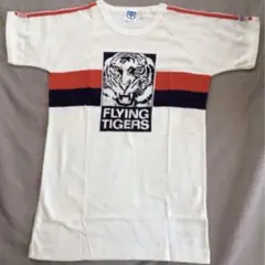 フライングタイガーライン　Tシャツ　貨物航空　古着　トラ柄