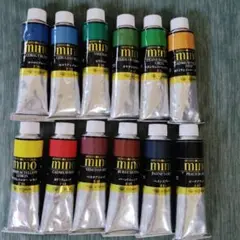 ミノー 油絵具 12本セット 40ml
