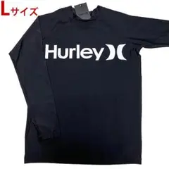 大特価！Hurleyハーレー ラッシュガード 長袖 黒ブラック メンズLサイズ