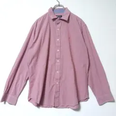 NAUTICA ACTIVE FIT 赤系 ギンガムチェック 長袖シャツ