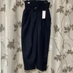 新品スコットクラブ　ネイビー ベルト付きハイウエストパンツ　可愛い値下げ在庫限定