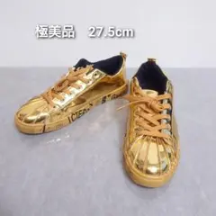 試着のみ　ゴールド スニーカー 27.5cm　おしゃれ