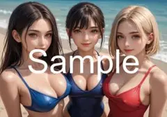 A4サイズアートポスター 1点もの 美女ポスター最高品質 D-R-14