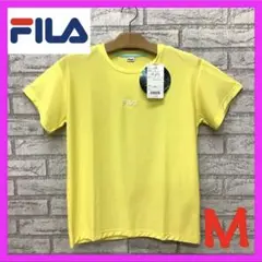 FILA フィラ ストレッチ 吸水速乾 Tシャツ レディース M イエロー