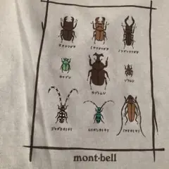 モンベル速乾キッズTシャツ水色140速乾カブトムシ昆虫くわがた虫