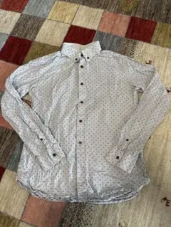 COMME CA COMMUNE ドット柄シャツ L