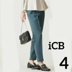 【美品】iCB 定価2.2万円 テーパードパンツ ウール ブルー
